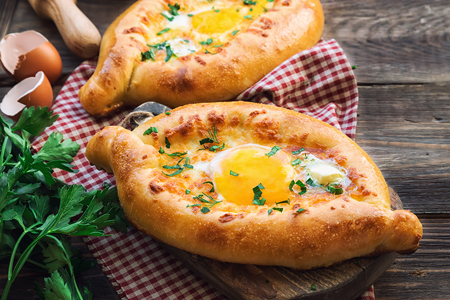 Traditional Egg Gondola or Adjarian Khachapuri Agnes's Kitchen