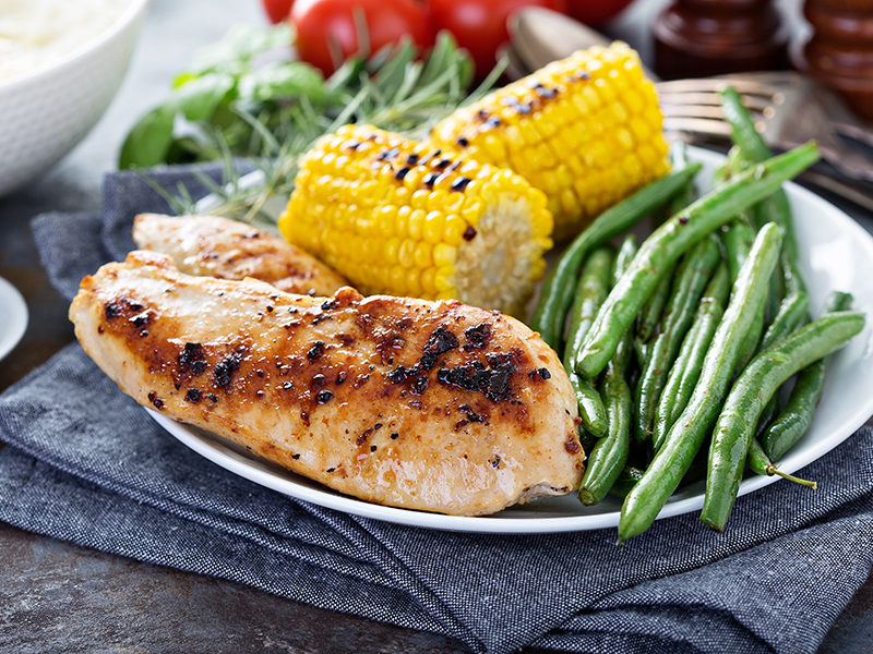 This grilled chicken with chili lime corn recipe is so easy to make and taste amazing
