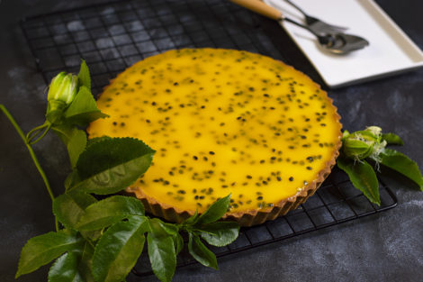 Passion fruit & mango tart is one of my all-time favorite desserts